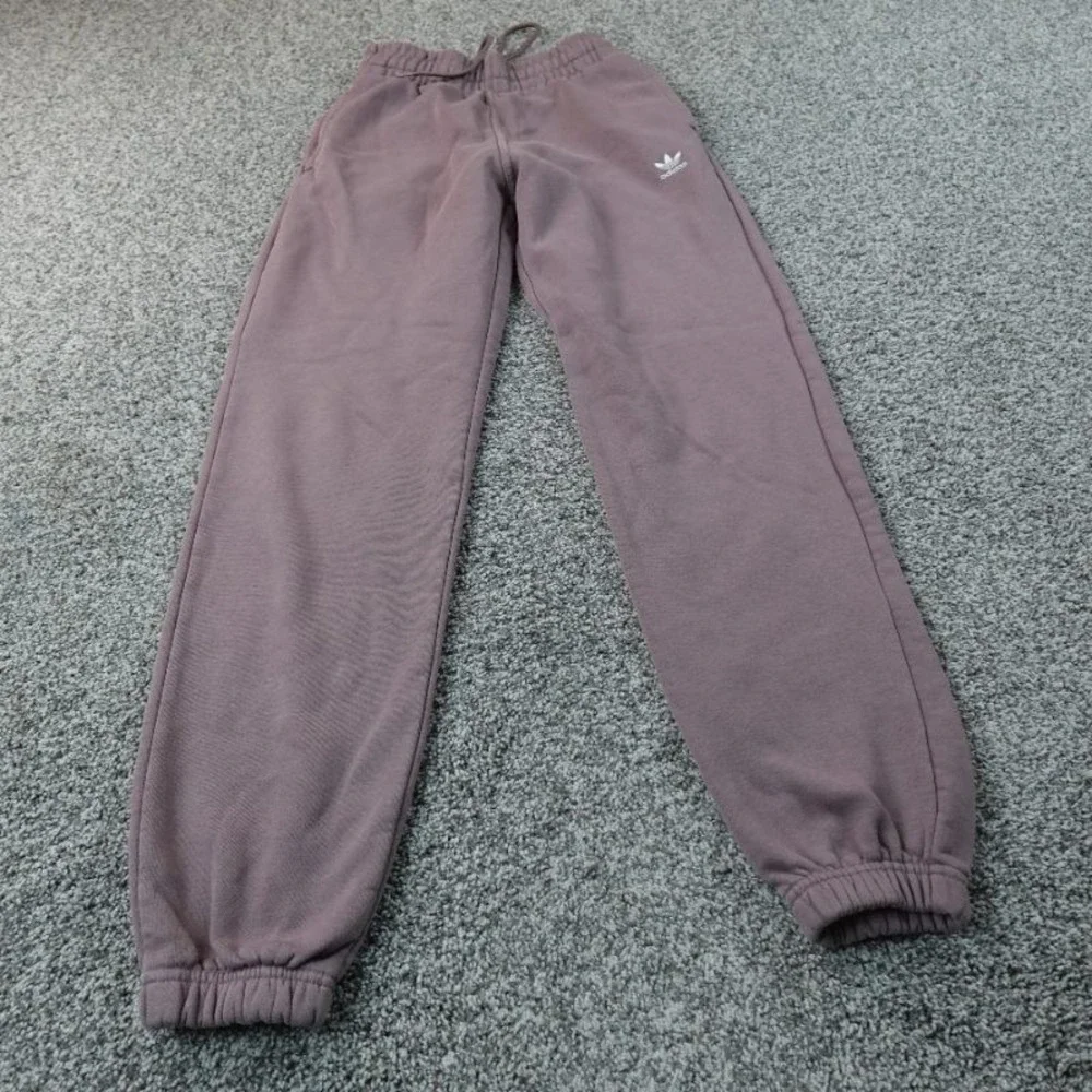 Adidas Sweatpants Mens XS‎ Purple Trefoil Warmup Jogger Drawstring Workout Gym